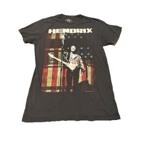 Authentic Hendrix Jimi Hendrix T Shirt Men’s Medium American Flag Peace Sign